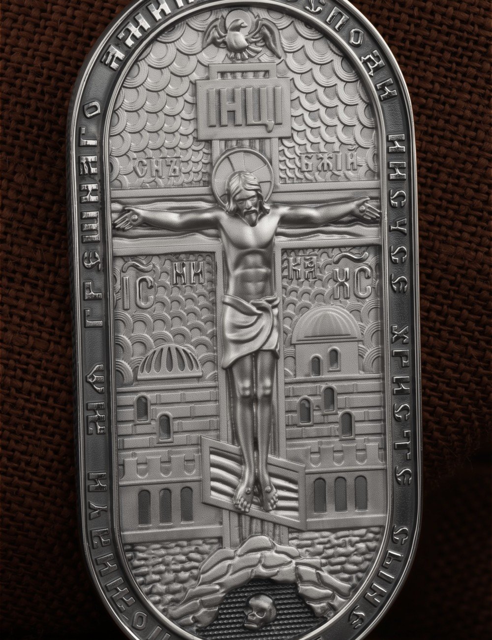 Образок из белого золота