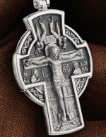 Крест из белого золота