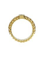 Кольцо из лимонного золота c бриллиантами