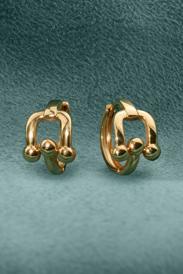 Серьги из красного золота 585 пробы