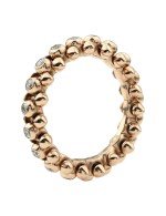 Кольцо из розового золота c бриллиантами