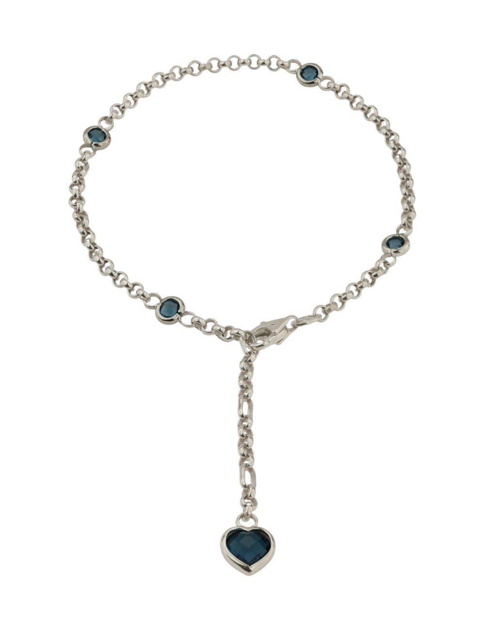 Браслет из белого золота c топазом London