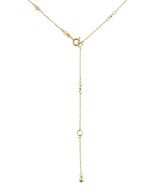 Колье из лимонного золота c бриллиантами, лазуритом и перламутром