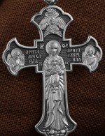 Крест из белого золота