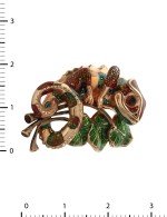 Подвеска из золота c эмалью и гранатом