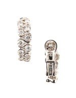 Серьги из белого золота c бриллиантами