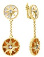 Серьги из лимонного золота 585 пробы