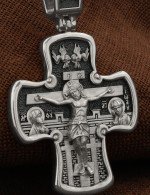 Крест из белого золота