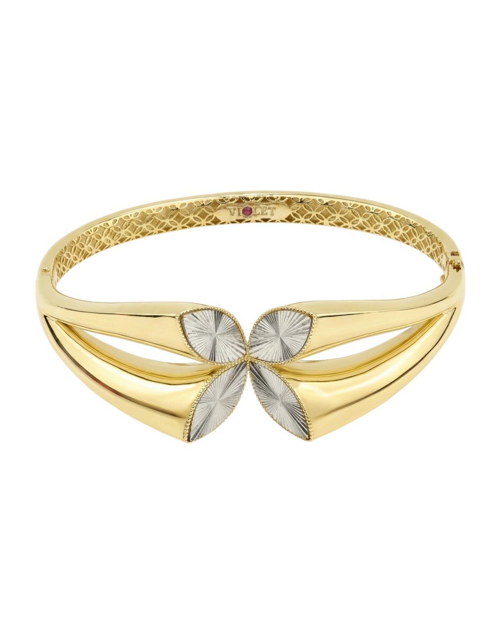 Браслет из лимонного золота c рубином