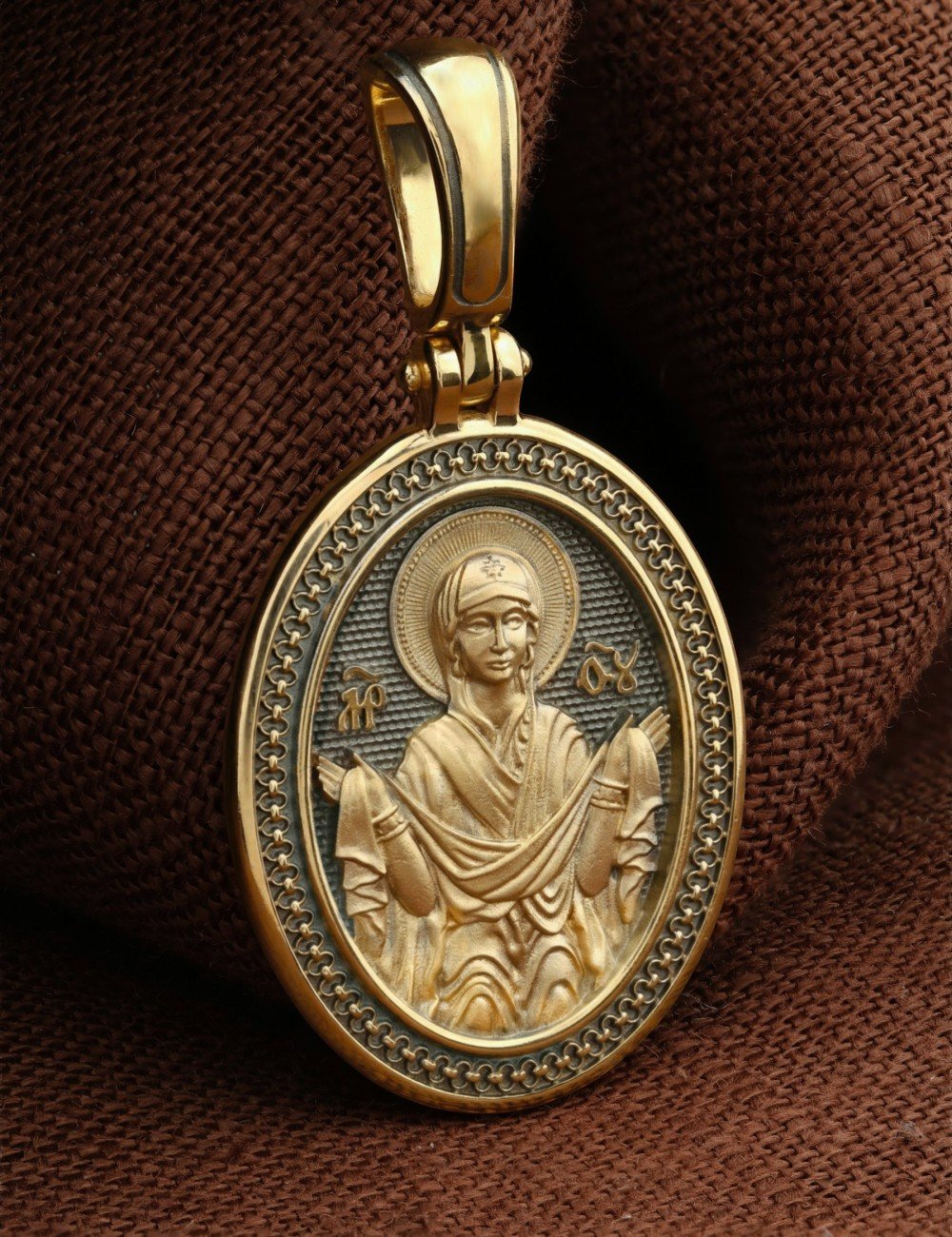 Образок из лимонного золота