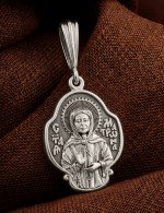Образок из белого золота 585 пробы