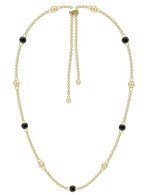 Колье из лимонного золота c ониксом