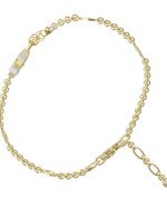 Браслет из лимонного золота c ониксом и перламутром