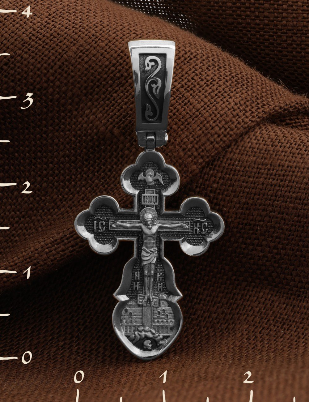 Крест из белого золота