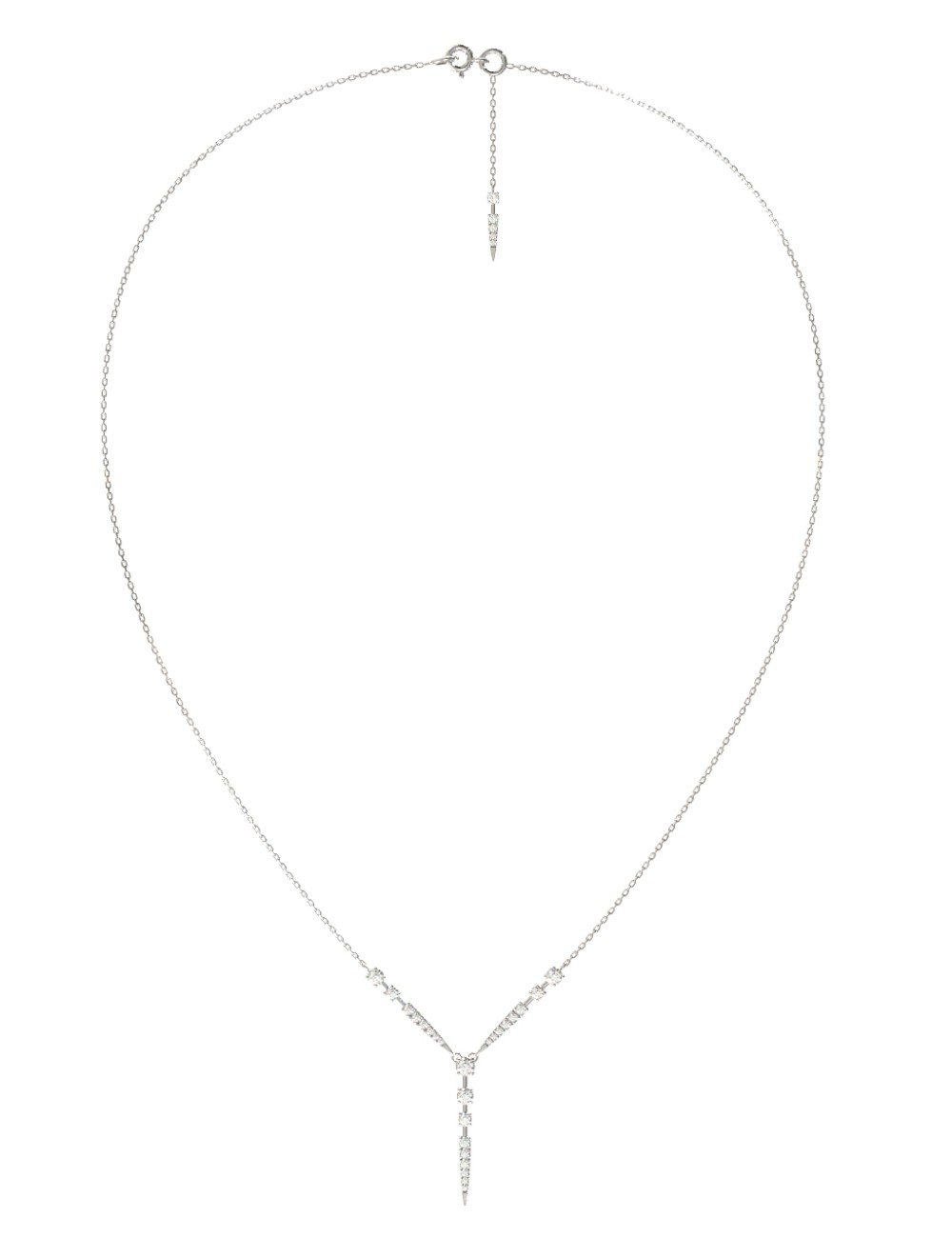 Колье из белого золота c бриллиантами