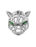 Подвеска из белого золота c изумрудом