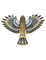 Кольцо из лимонного золота c эмалью и фианитом