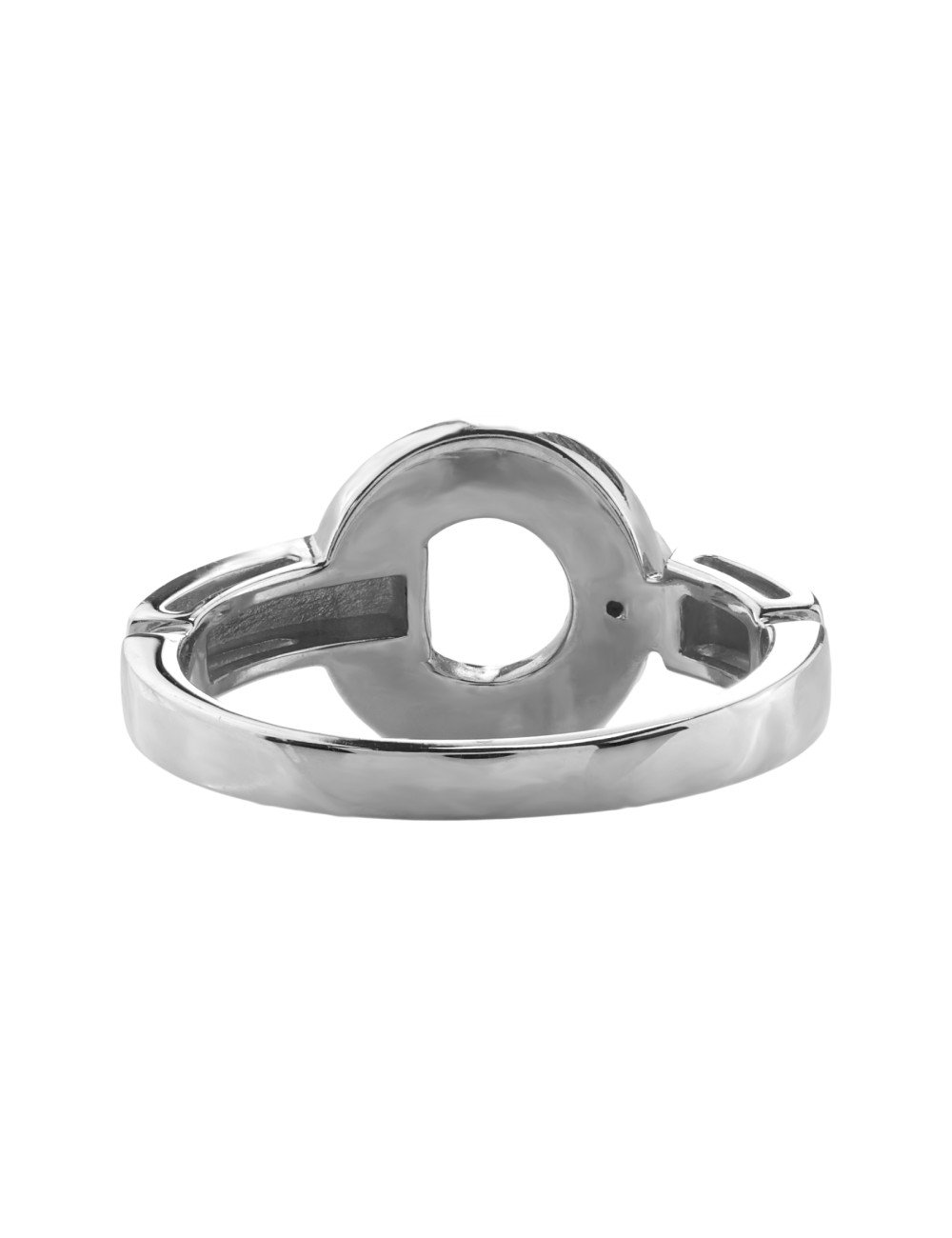 Кольцо из белого золота c бриллиантами и ониксом