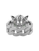 Кольцо из белого золота c бриллиантами и изумрудом