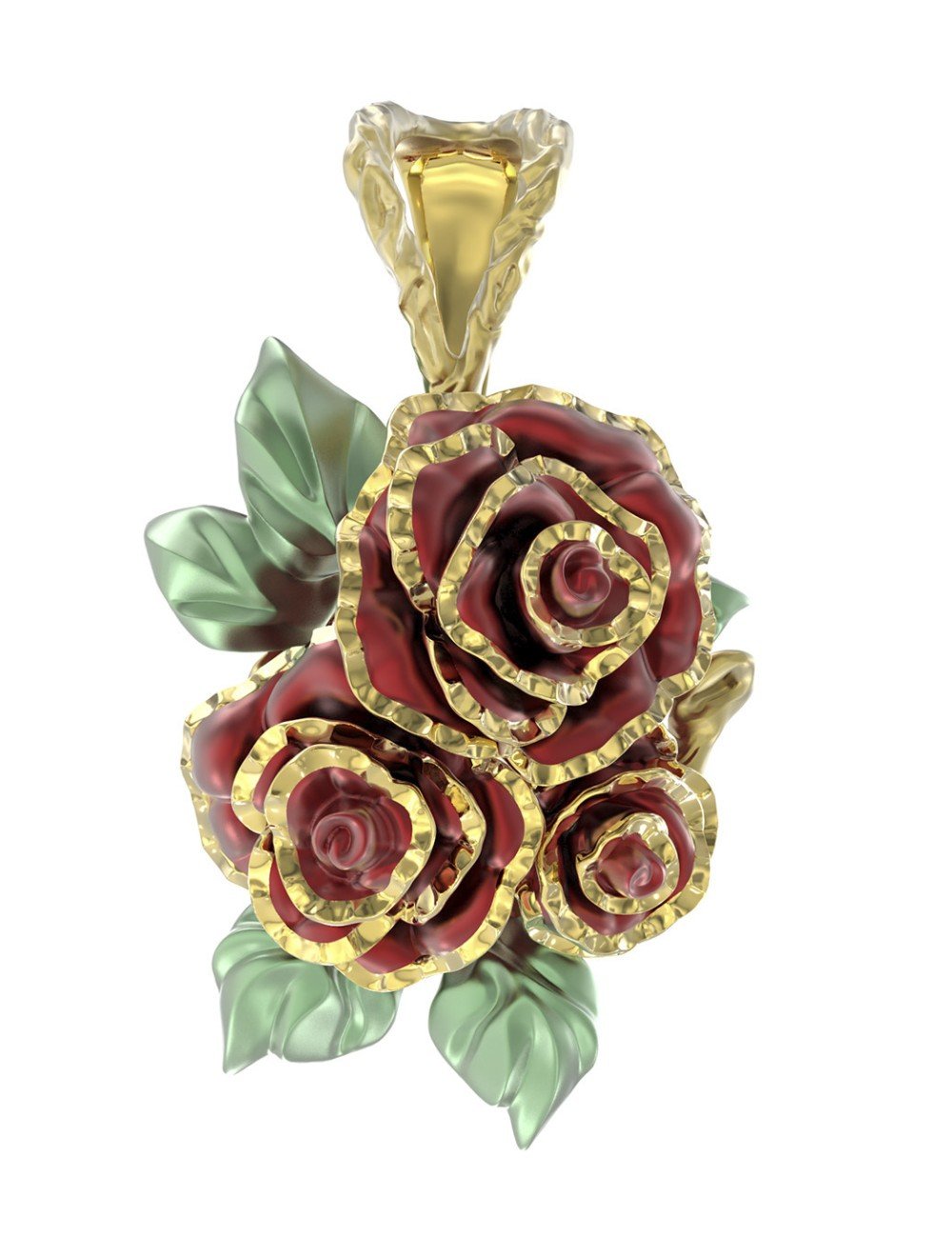 Подвеска из лимонного золота