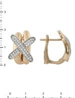 Серьги из золота c бриллиантами