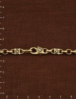 Цепь из лимонного золота c эмалью