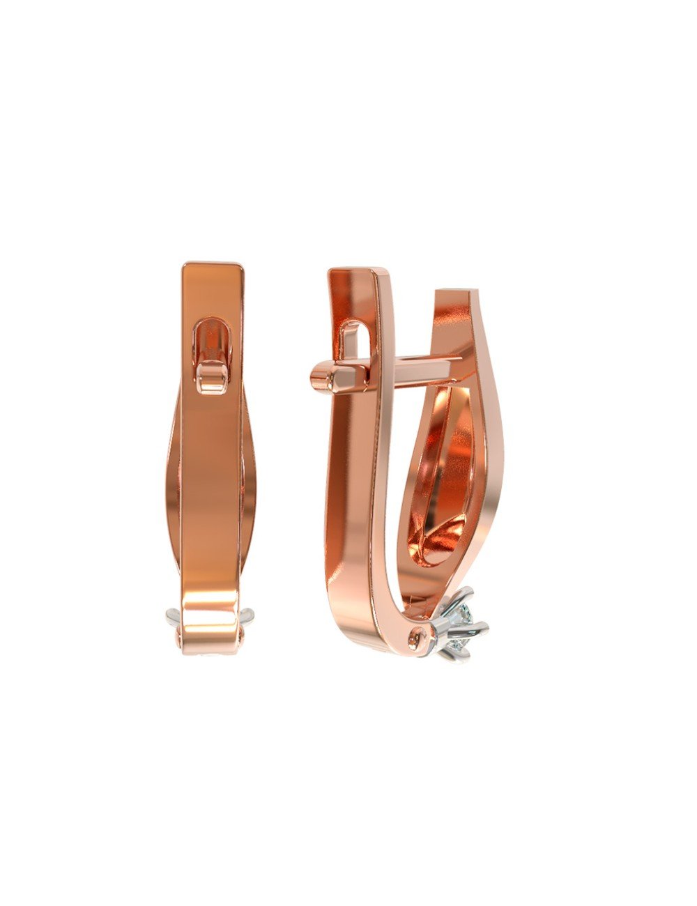 Серьги из золота c бриллиантами