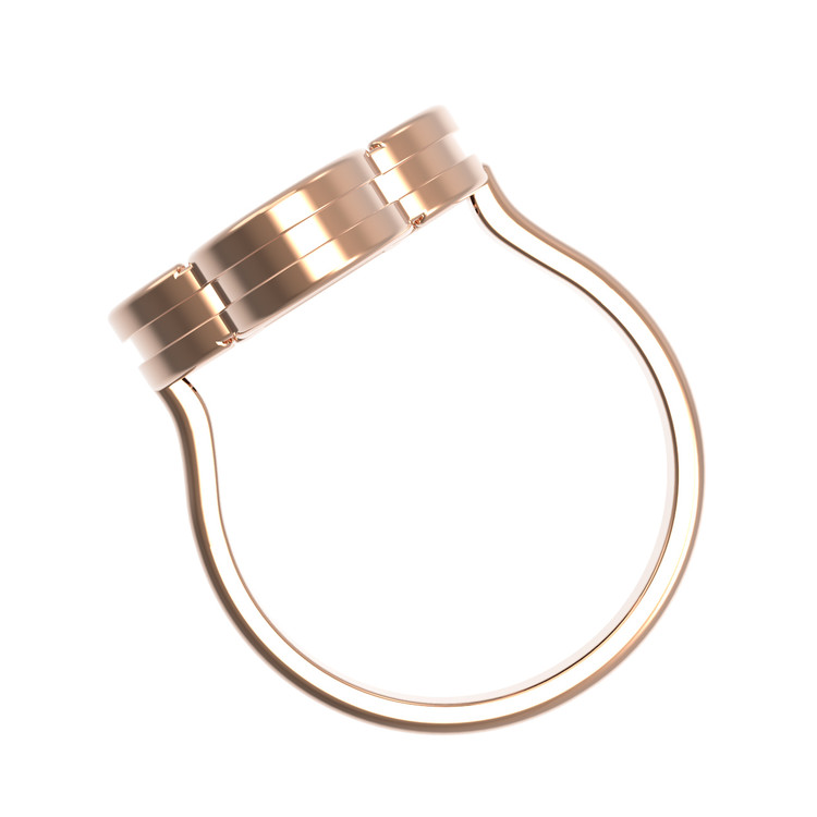 Кольцо из красного золота 585 пробы c ониксом