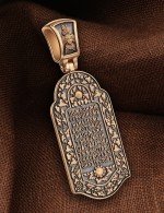 Образок из золота c эмалью