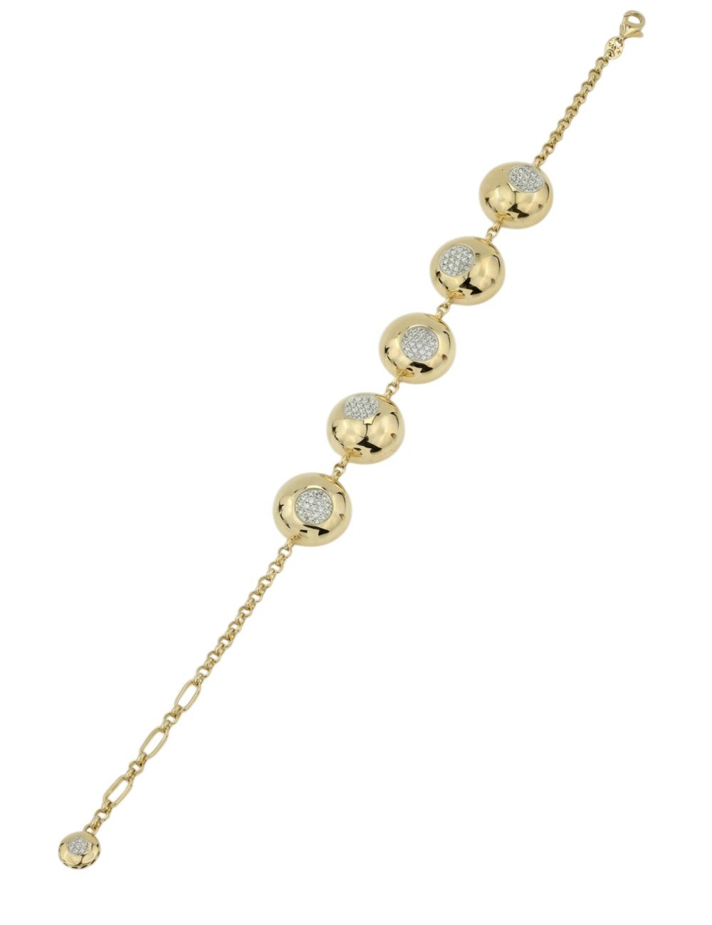 Браслет из лимонного золота c бриллиантами