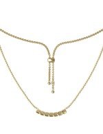 Колье из лимонного золота c бриллиантами