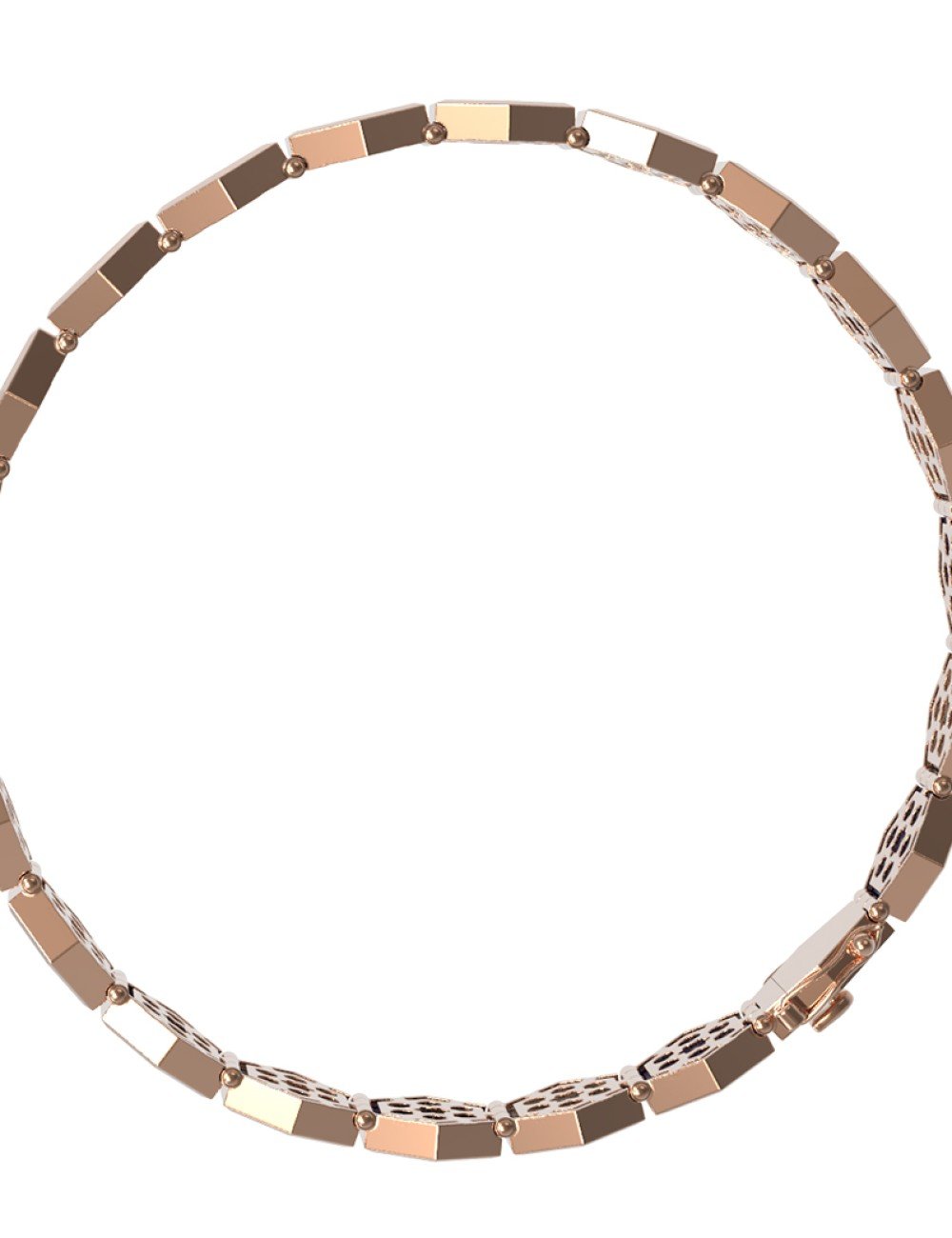 Браслет из золота c лазуритом и перламутром