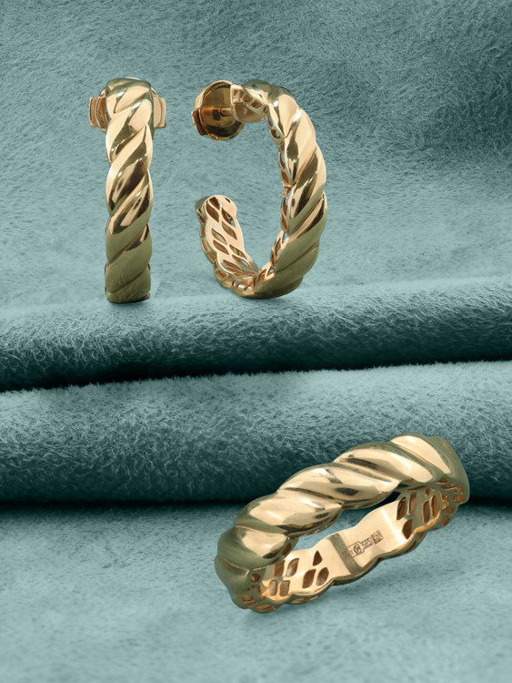 Серьги из красного золота 585 пробы