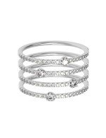 Кольцо из белого золота c бриллиантами