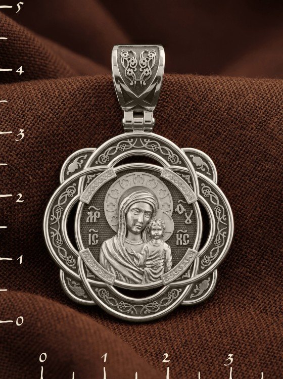 Образок из белого золота