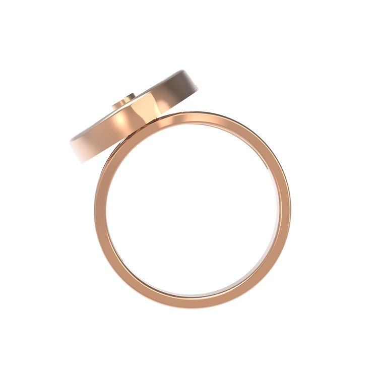 Кольцо из красного золота 585 пробы c бриллиантами и малахитом