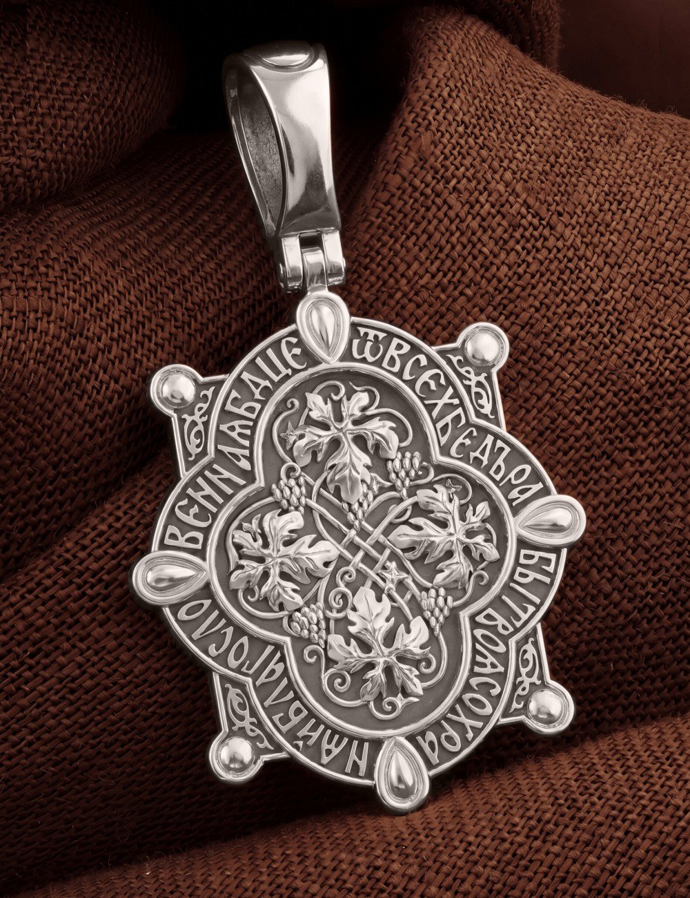 Образок из белого золота