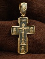 Крест из лимонного золота