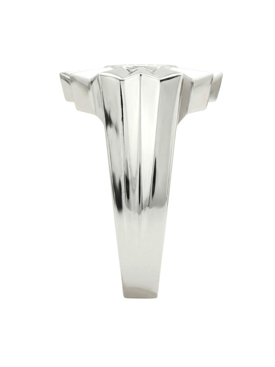 Кольцо из белого золота 585 пробы c бриллиантами