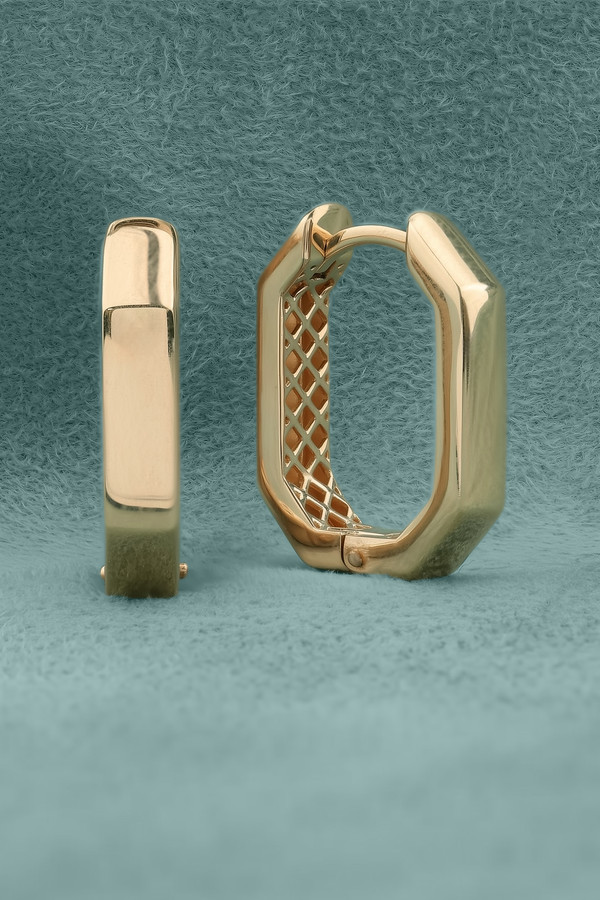 Серьги из красного золота 585 пробы