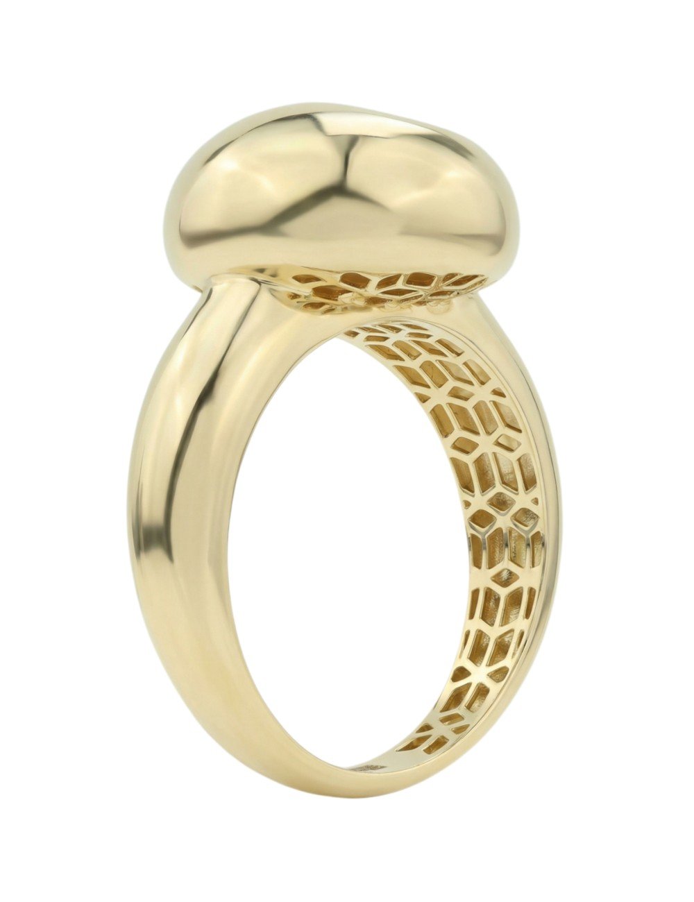 Кольцо из лимонного золота c бриллиантами