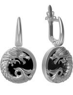 Серьги из белого золота 585 пробы