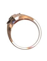 Кольцо из золота c бриллиантами и сапфиром