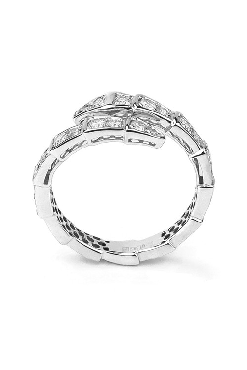 Кольцо из белого золота 585 пробы c бриллиантами