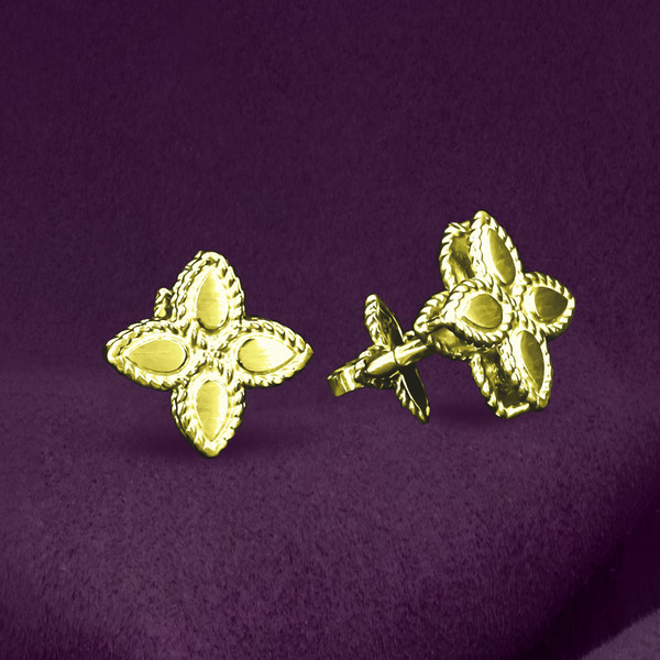 Серьги из лимонного золота 585 пробы