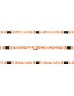 Цепь из золота c жемчугом и ониксом