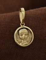 Образок из лимонного золота