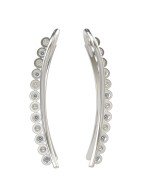 Серьги из белого золота c бриллиантами