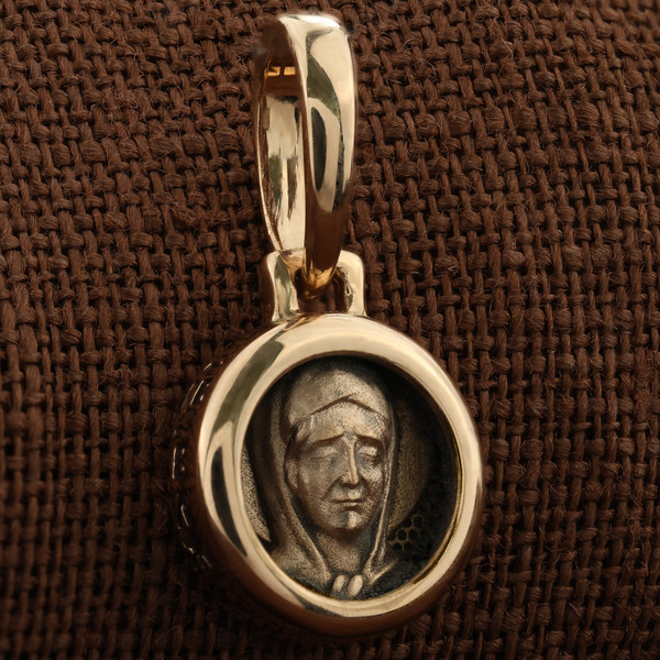 Образок из красного золота 585 пробы