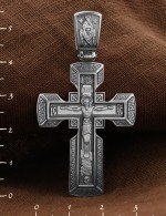 Крест из белого золота